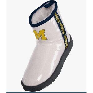 FOCO NCAA Women's Team Sherpa Lined Rain Boots Michigan Wolverines Size 7
